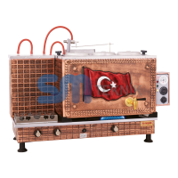 Antik Bakır Turbo Full Otomatik Türk Bayrağı 3 Demlikli