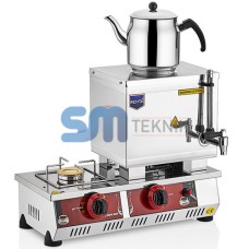 1 Demlikli Çay Makinesi Gazlı